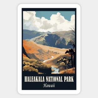 Haleakala National Park Travel Poster Sticker